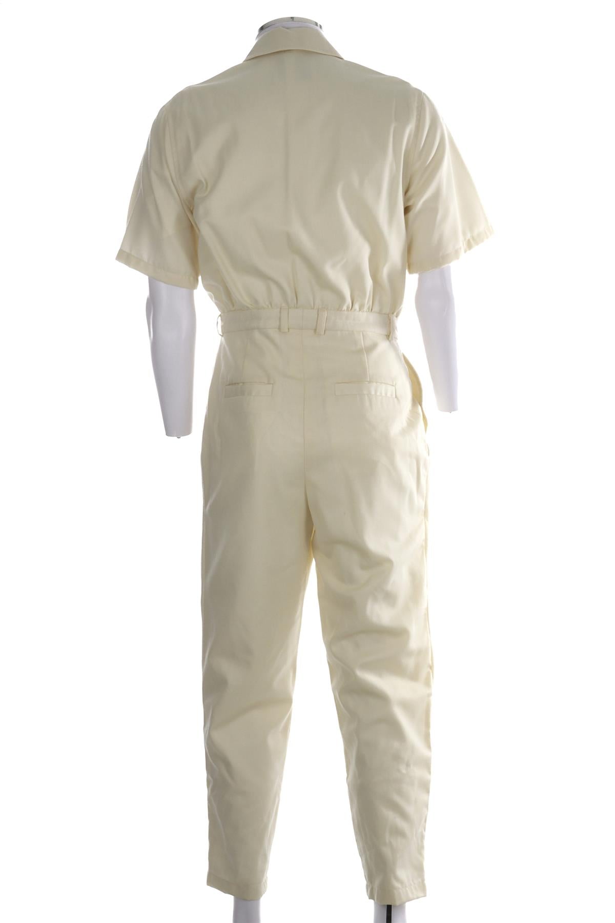 KING & TUCKFIELD CREAM MENS COTTON BOILERSUIT SMALL