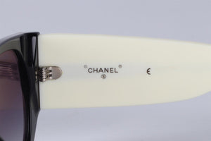 CHANEL BLACK 2022 D FRAME ACETATE SUNGLASSES