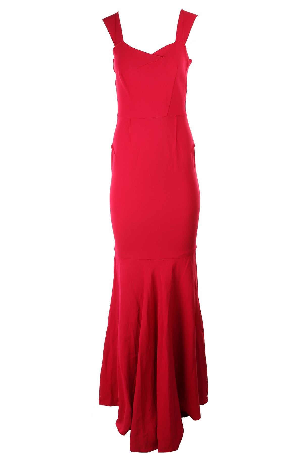 ROLAND MOURET ORPHEUS PINK CREPE MAXI DRESS UK 10