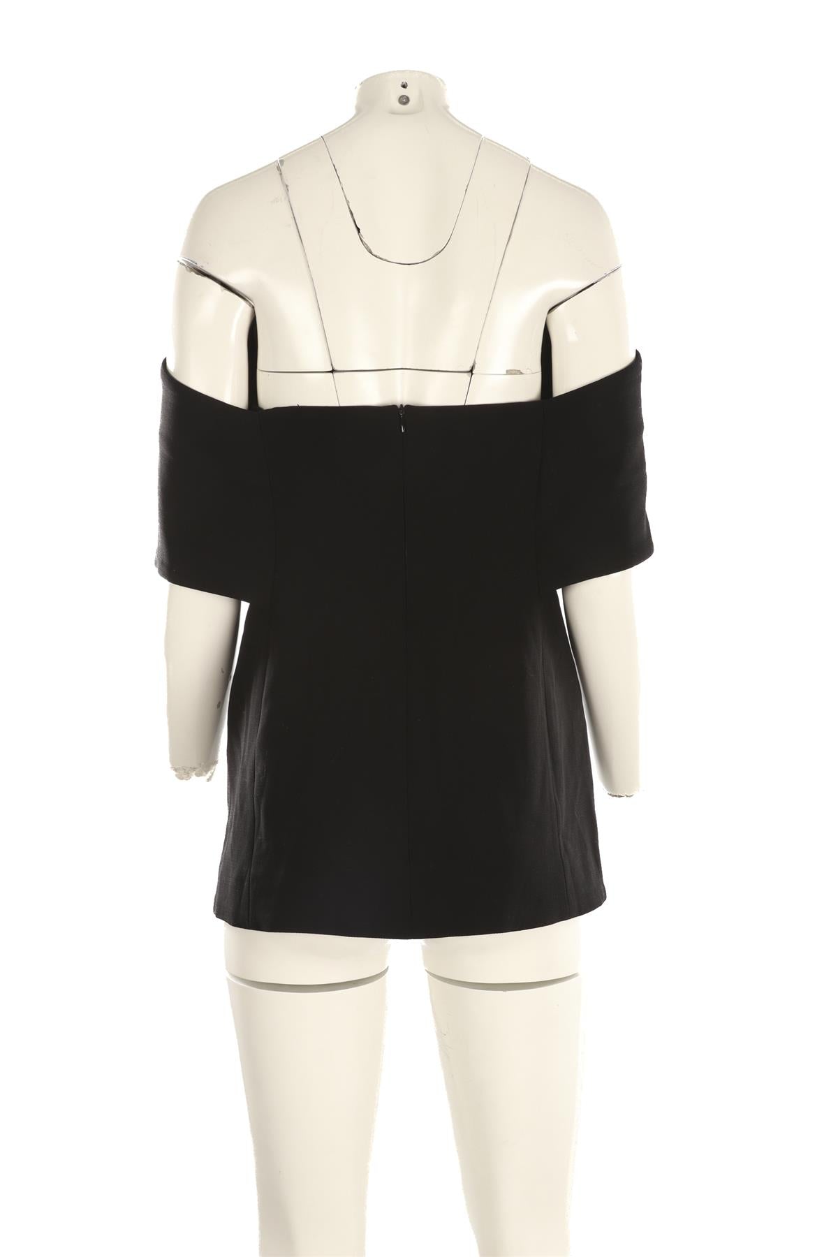 TOTEME BLACK CREPE TOP EU 38 UK 10