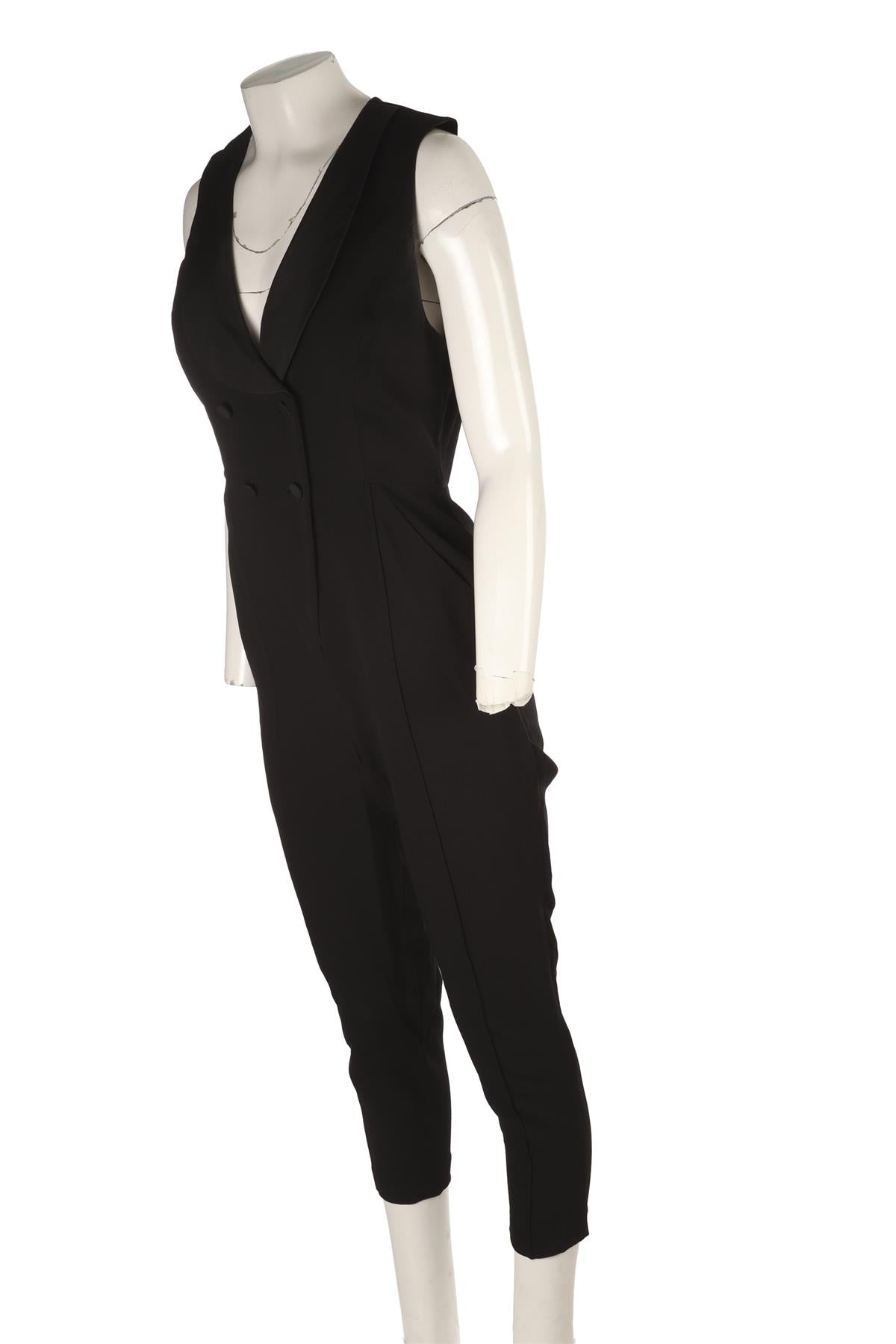 BLACK CREPE JUMPSUIT