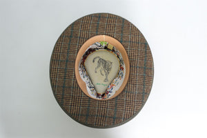 NICK FOUQUET GREEN FELT FEDORA 59 CM