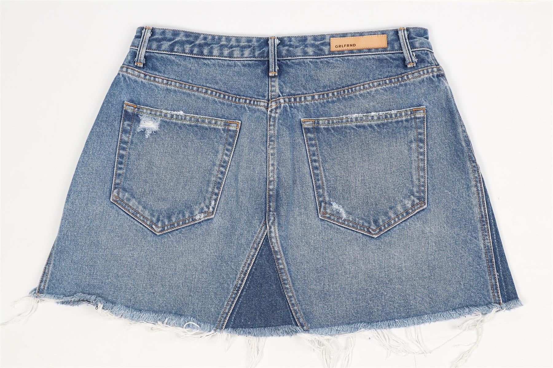 GRLFRND DENIM MINI SKIRT W30 UK12