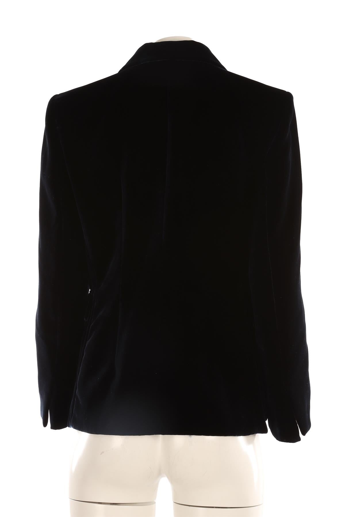 GIORGIO ARMANI NAVY VELVET BLAZER IT 44 UK 12