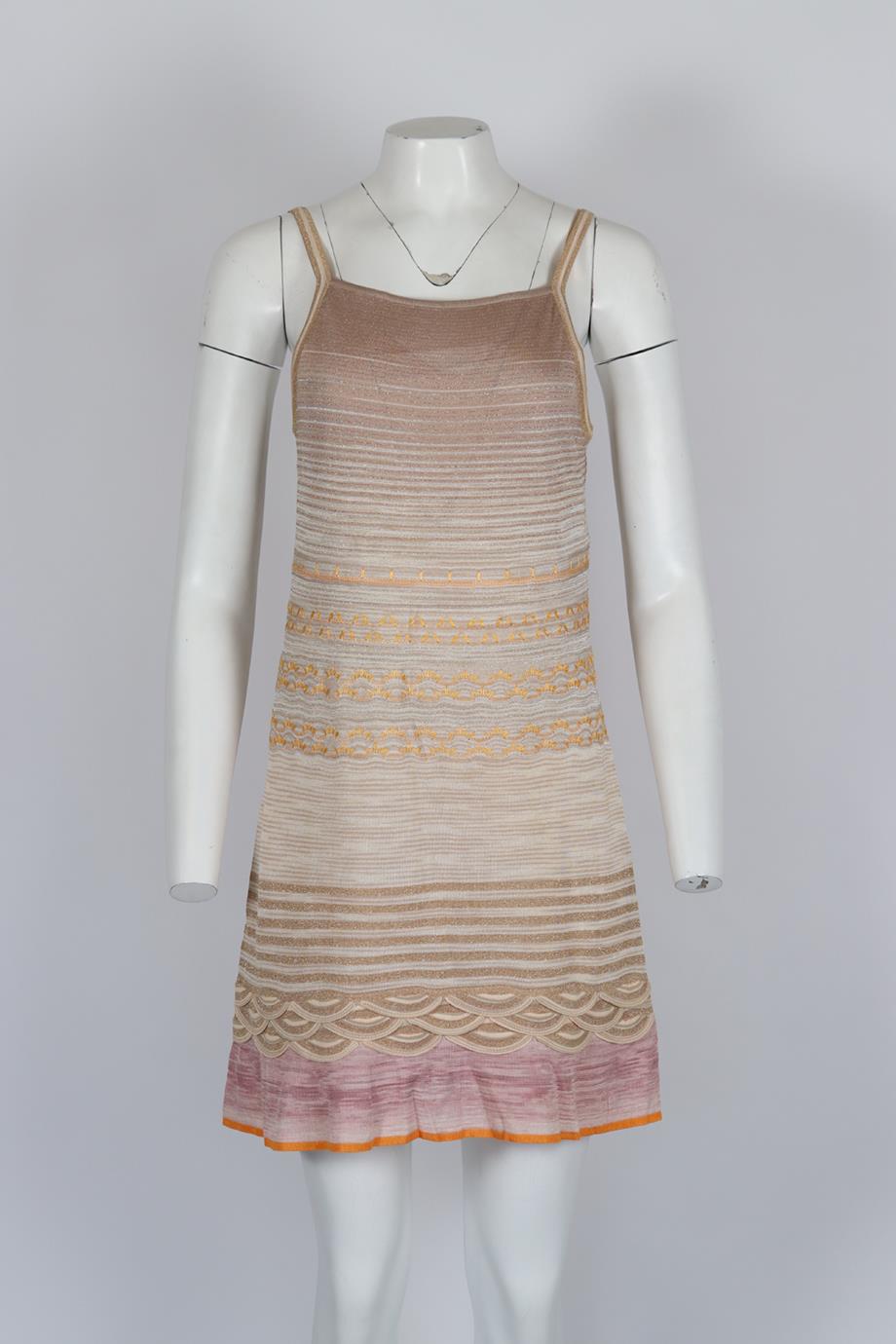 MISSONI CROCHET KNIT MINI DRESS IT 42 UK 10