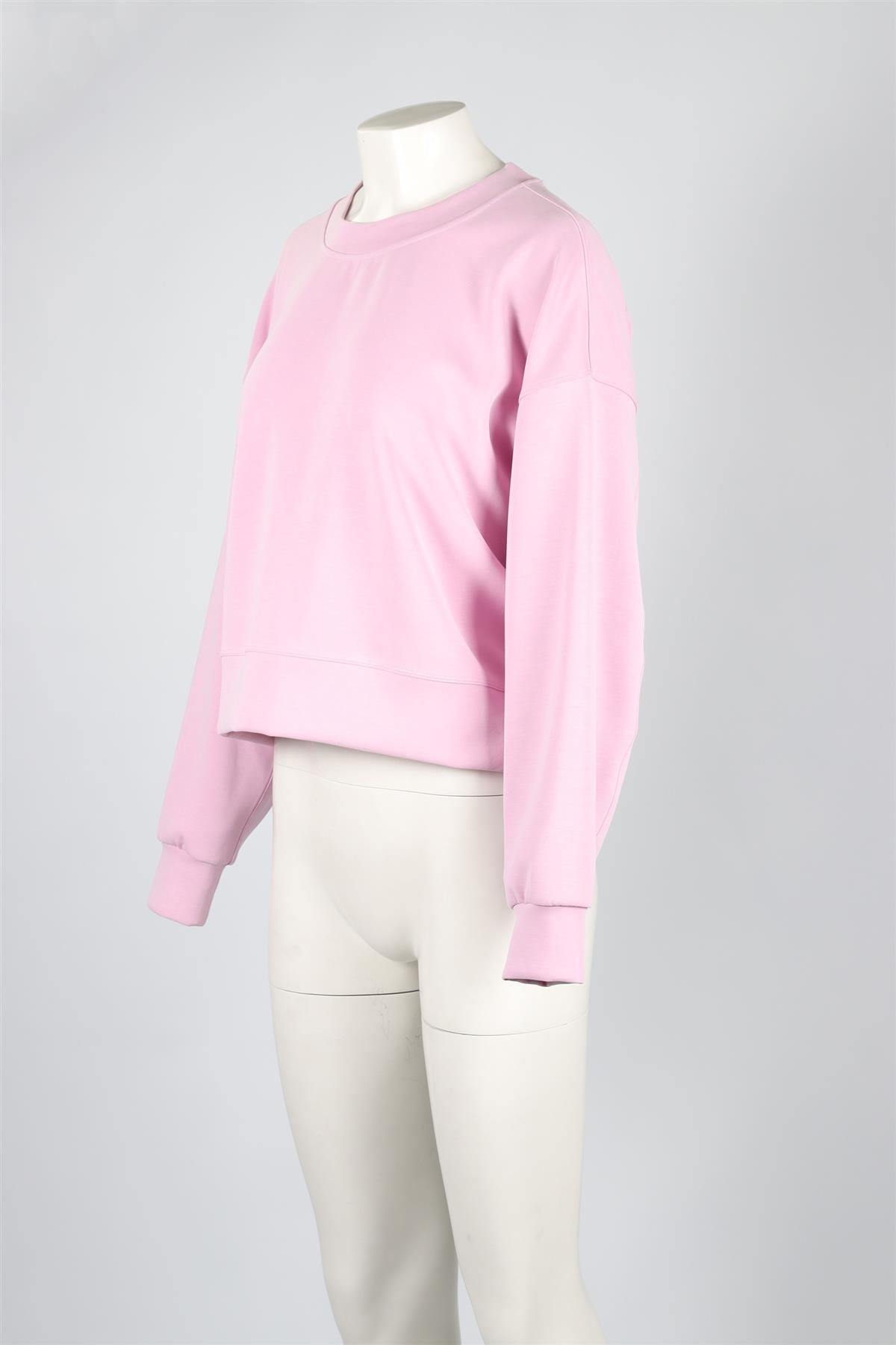 LULULIEMON PINK JERSEY SWEATSHIRT US 8 UK 12