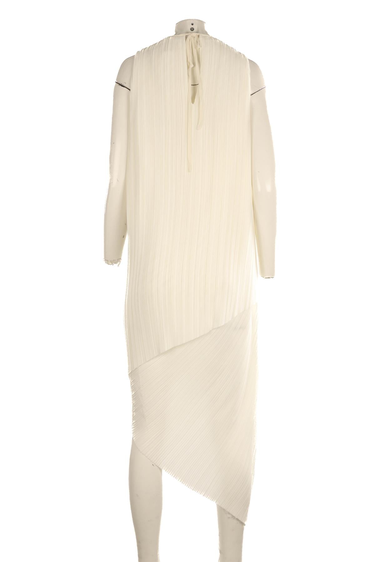 ADAM LIPPES IVORY PLISSE MIDI DRESS UK 6