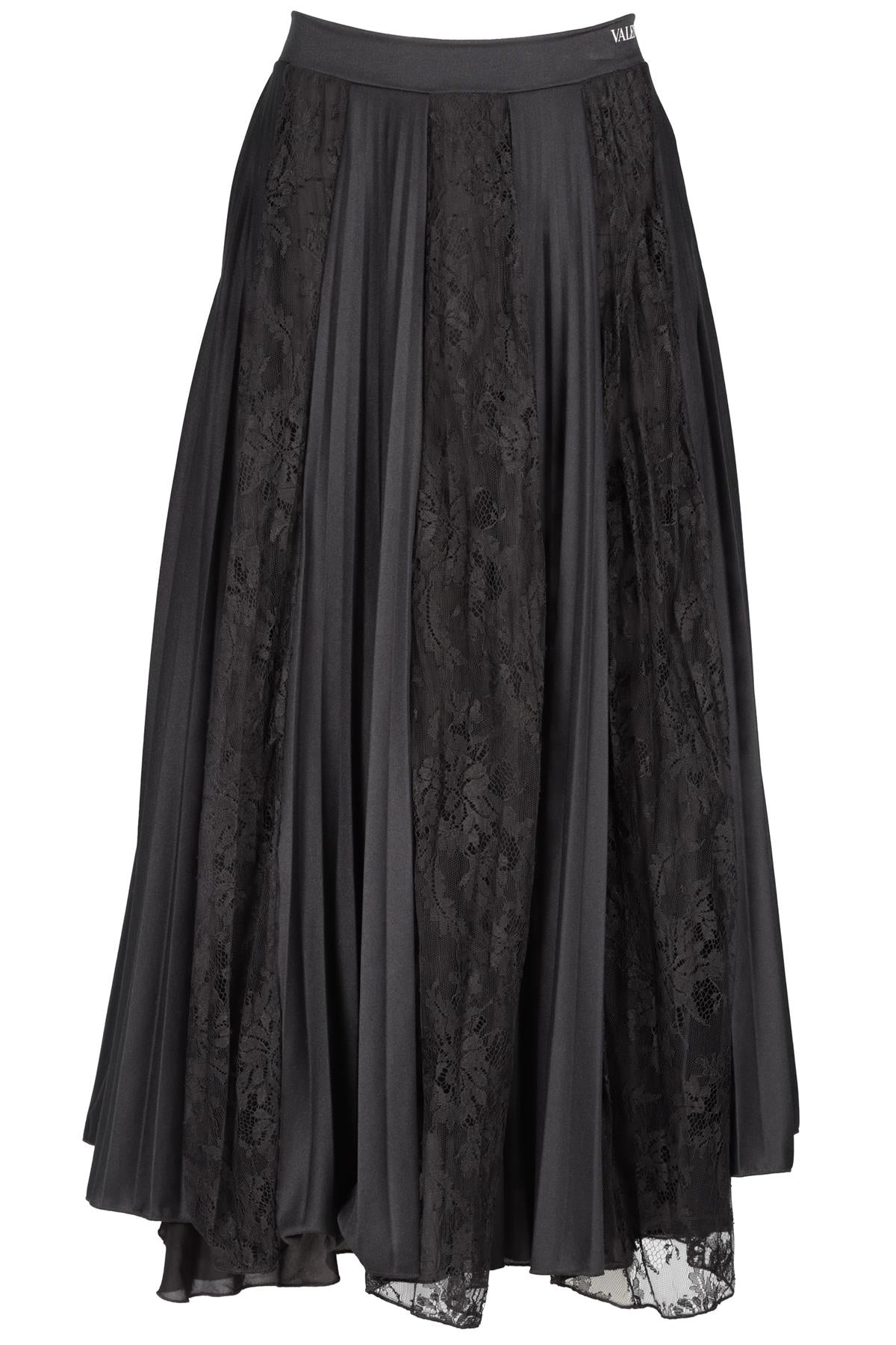 VALENTINO BLACK JERSEY MAXI SKIRT MEDIUM