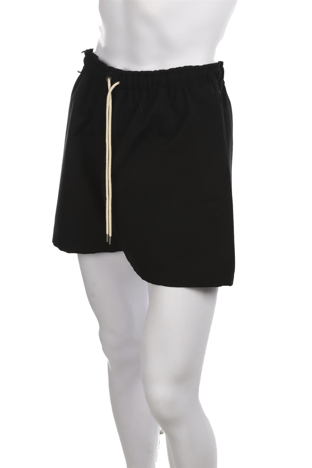 AURALEE BLACK MENS WOOL SHORTS SMALL