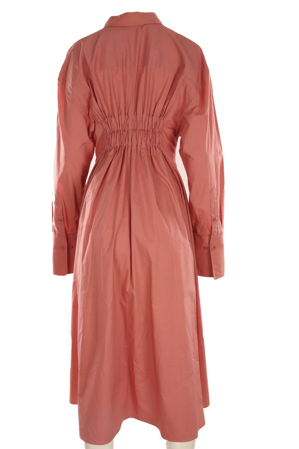 SCANLAN THEODORE PINK COTTON MAXI DRESS AU 12