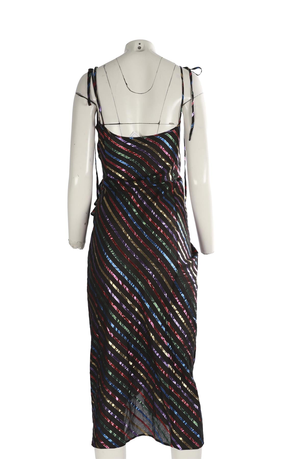 THE ATTICO MULTI COTTON MIDI DRESS IT 36 UK 4