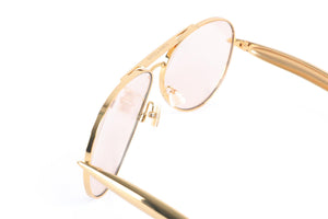 BOTTEGA VENETA GOLD FRAME SUNGLASSES