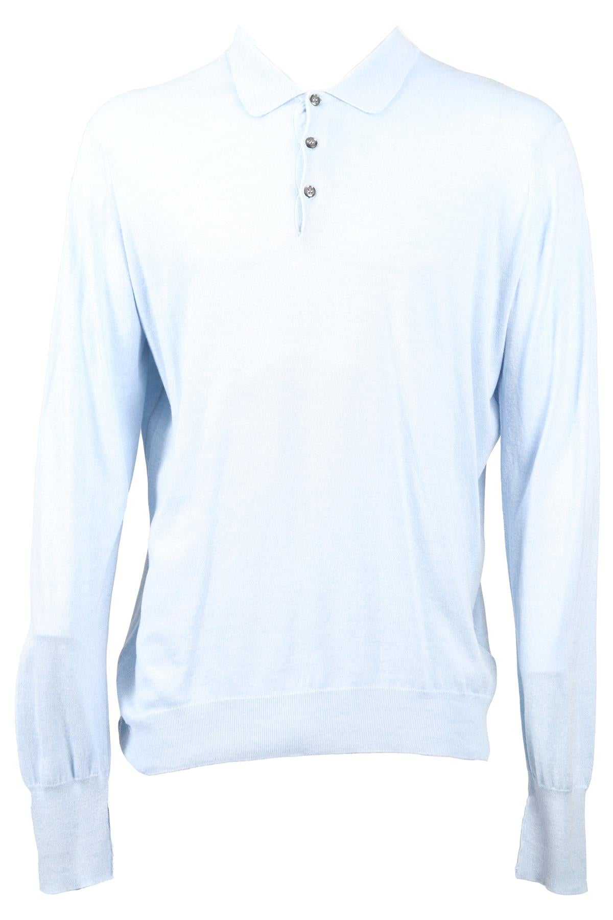 JOHN SMEDLEY WOOL POLO SHIRT LARGE