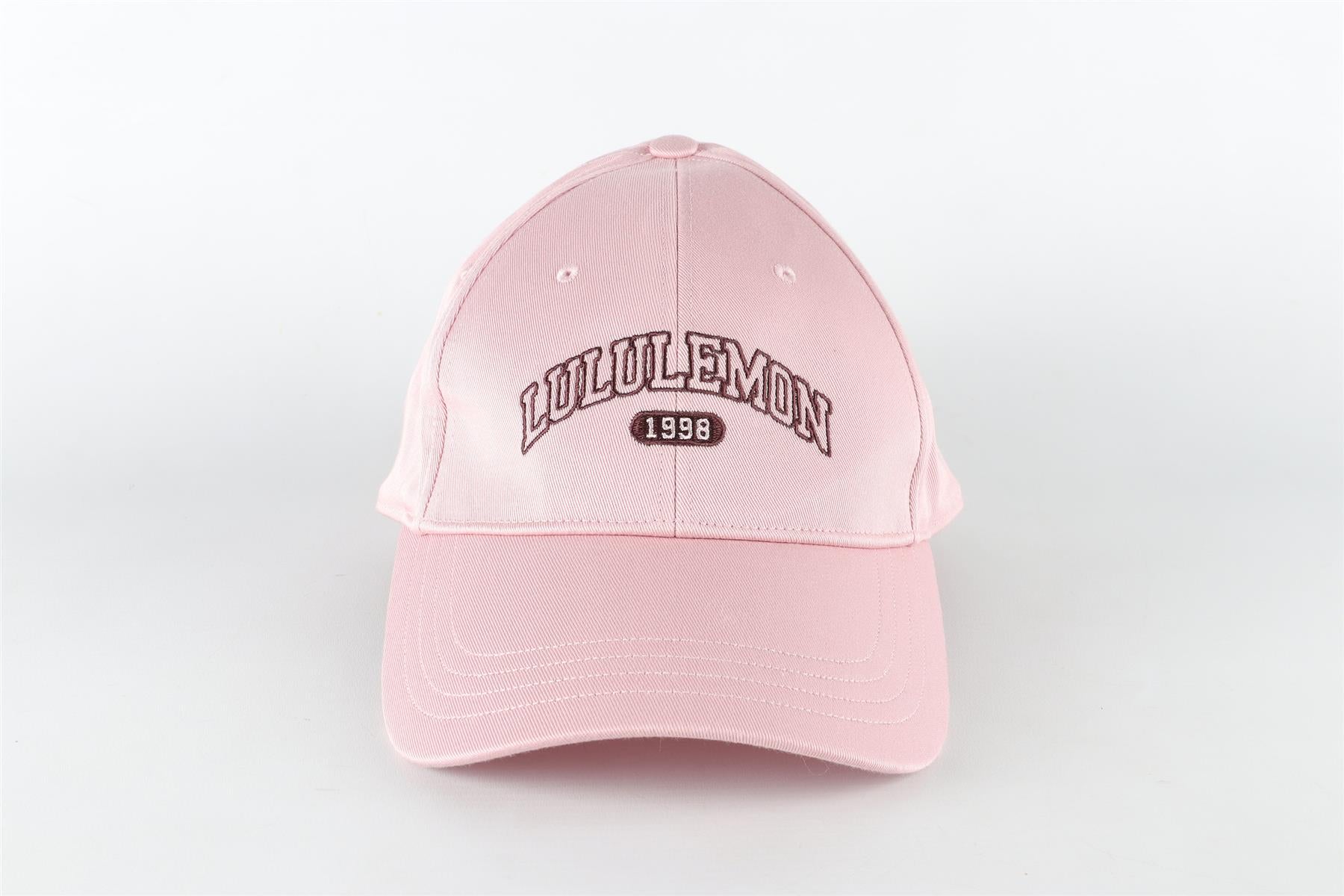 LULULEMON PINK COTTON BASEBALL CAP SMALL/MEDIUM