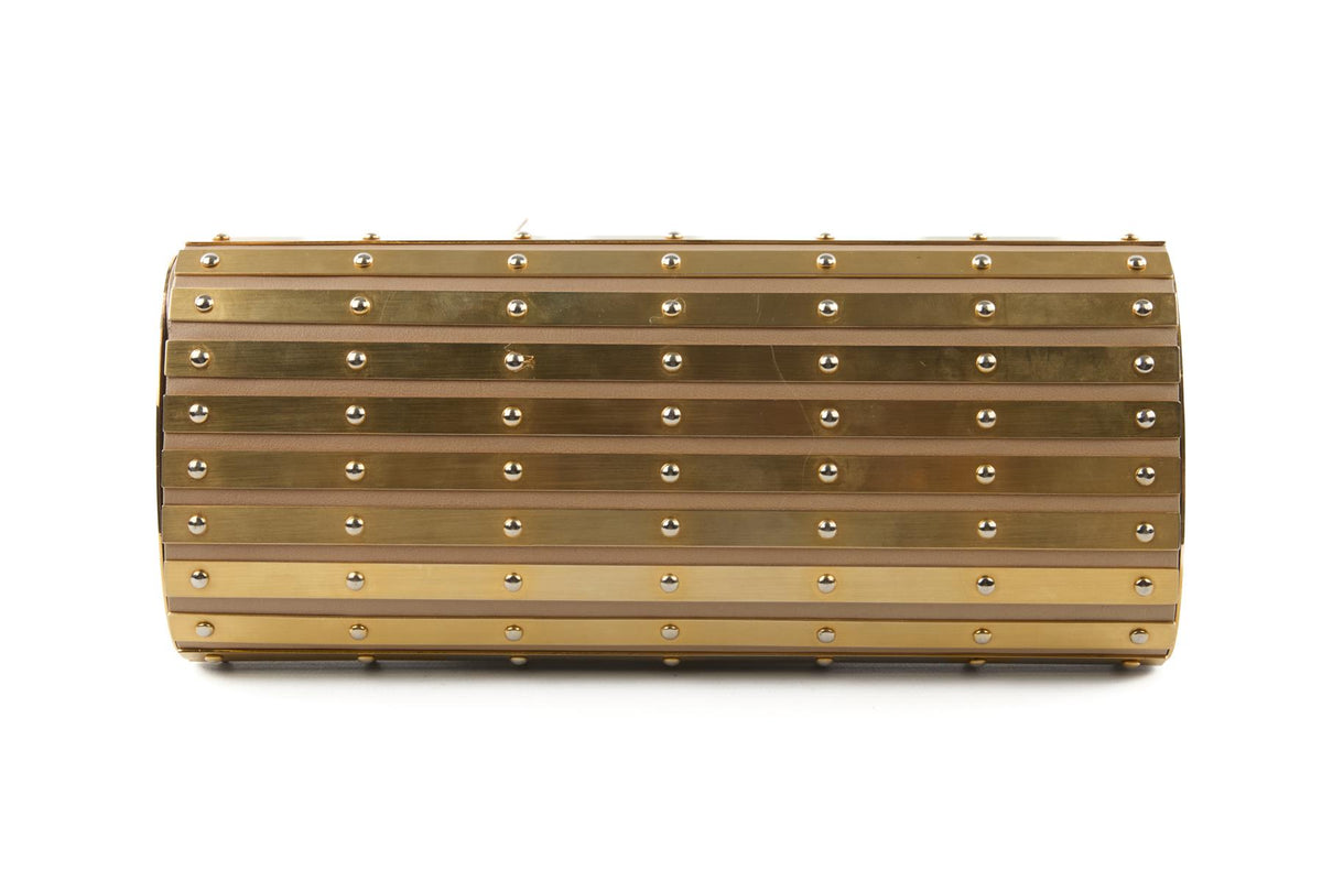 ELIE SAAB GOLD METAL CLUTCH