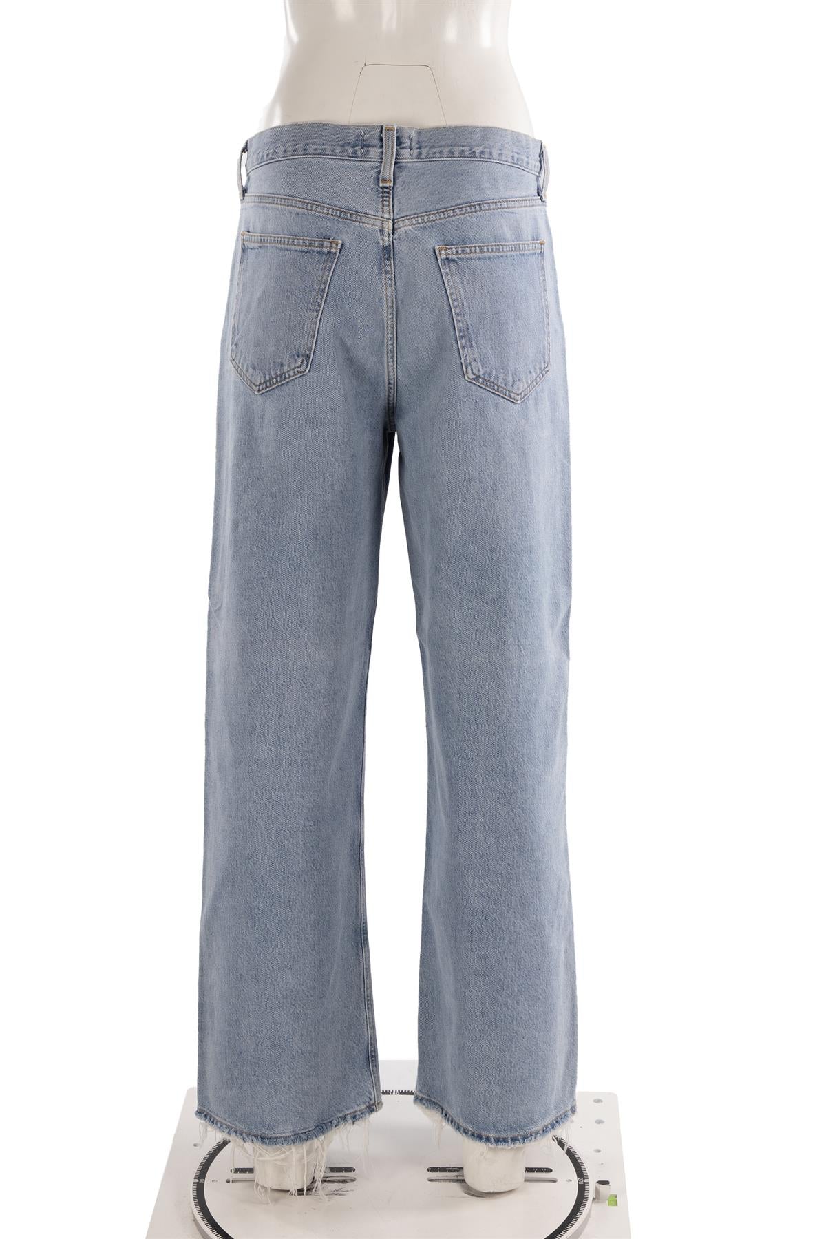 AGOLDE BLUE HIGH RISE WIDE LEG JEANS W28 UK 10