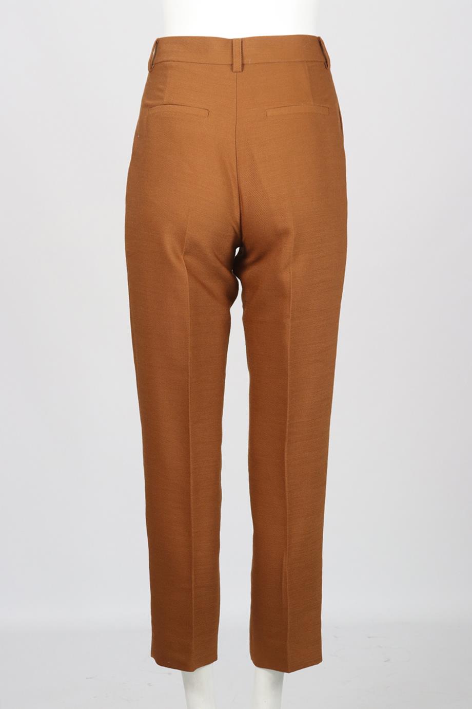 SEE BY CHLOÉ WOOL BLEND TAPERED PANTS FR 36 UK 8