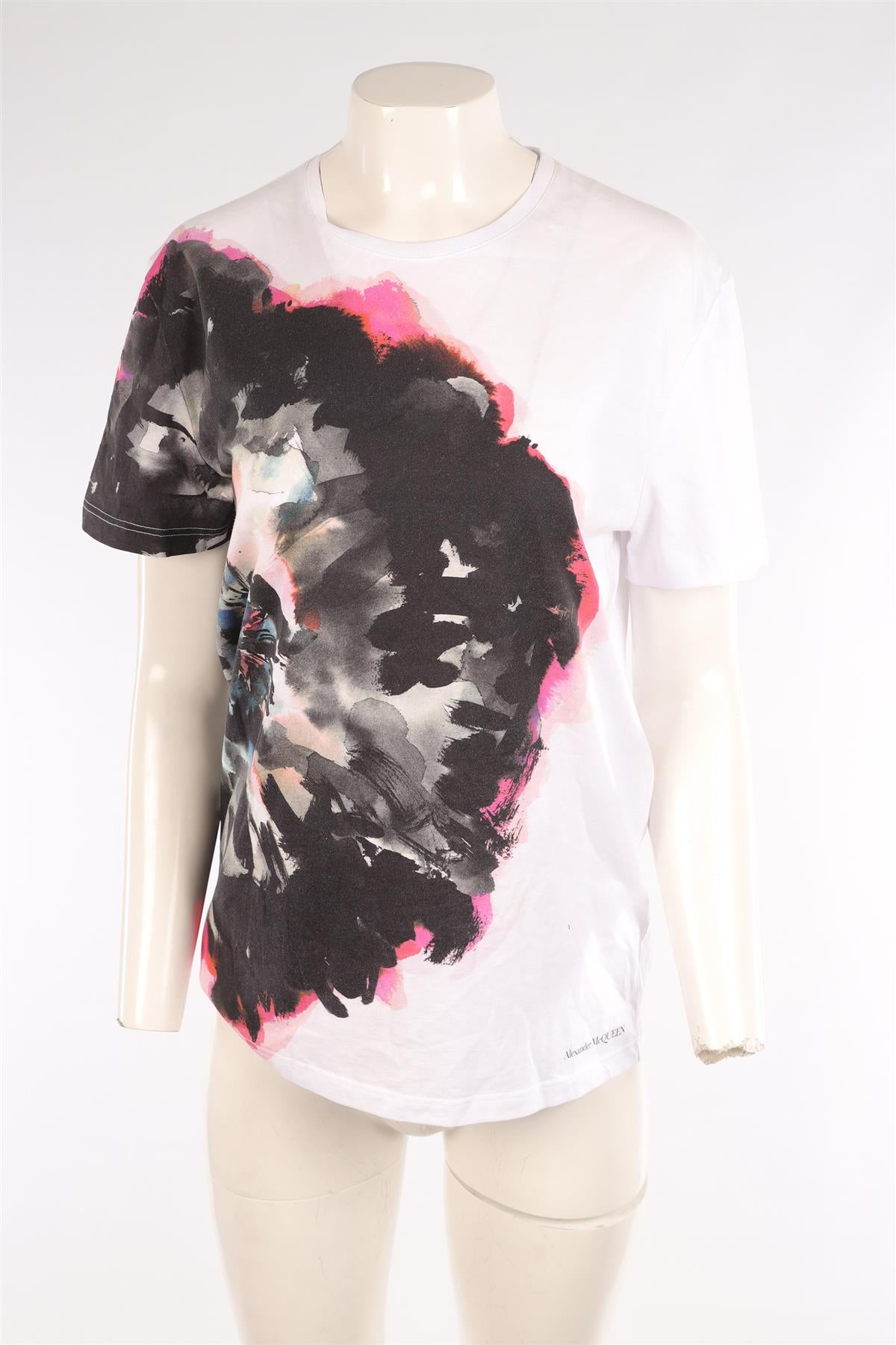 ALEXANDER MCQUEEN WHITE MEN'S COTTON T-SHIRT MEDIUM