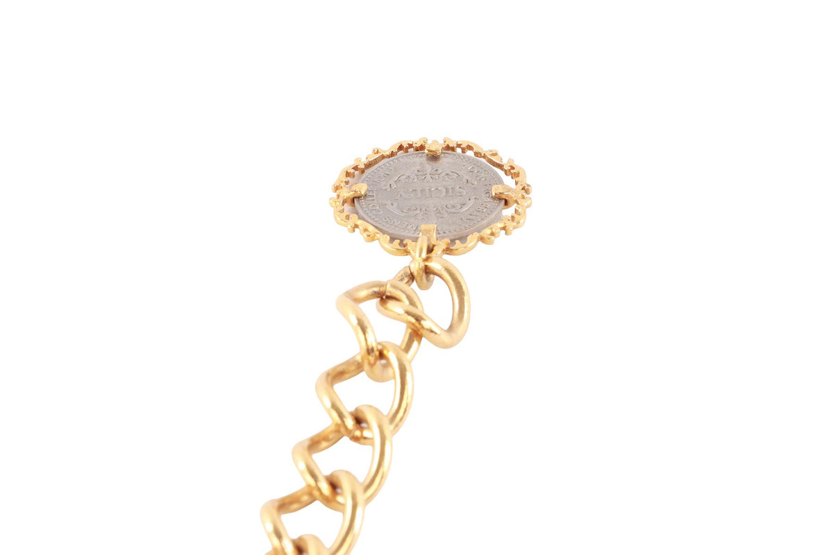 DOLCE & GABBANA MULTI RESIN AND CHAIN WAIST BELT