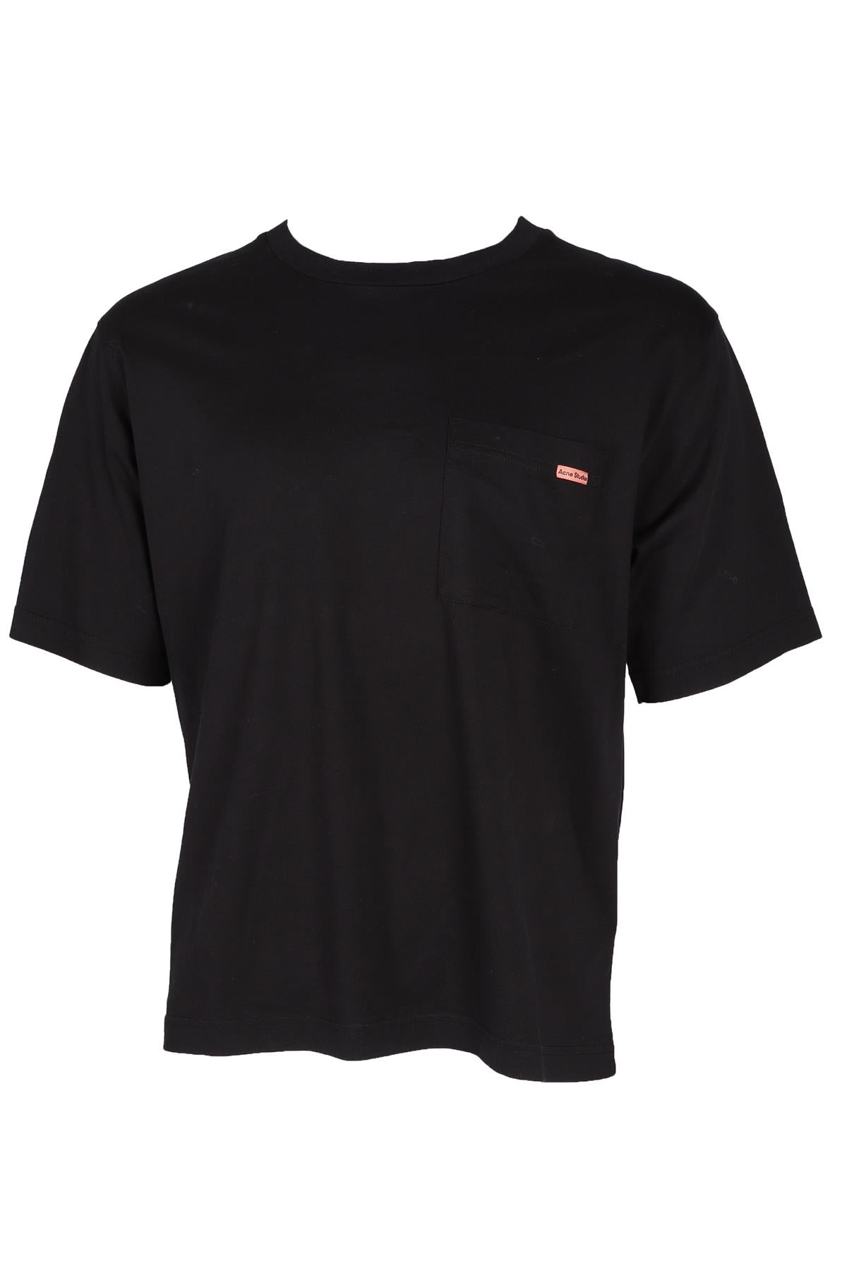 ACNE STUDIOS BLACK MEN'S COTTON T-SHIRT SMALL