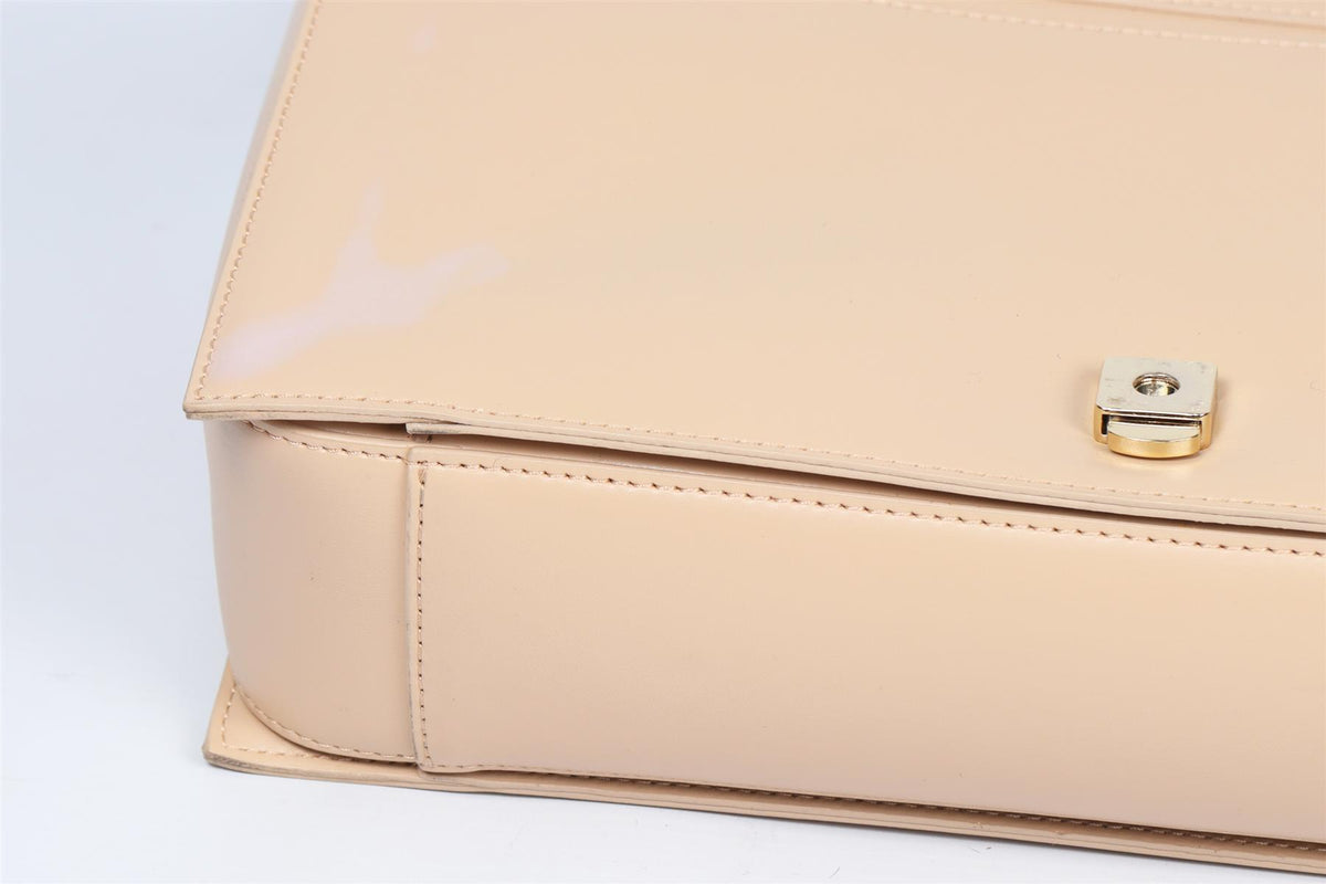 CAVALLI CLASS LASER CUT LEATHER SHOULDER BAG