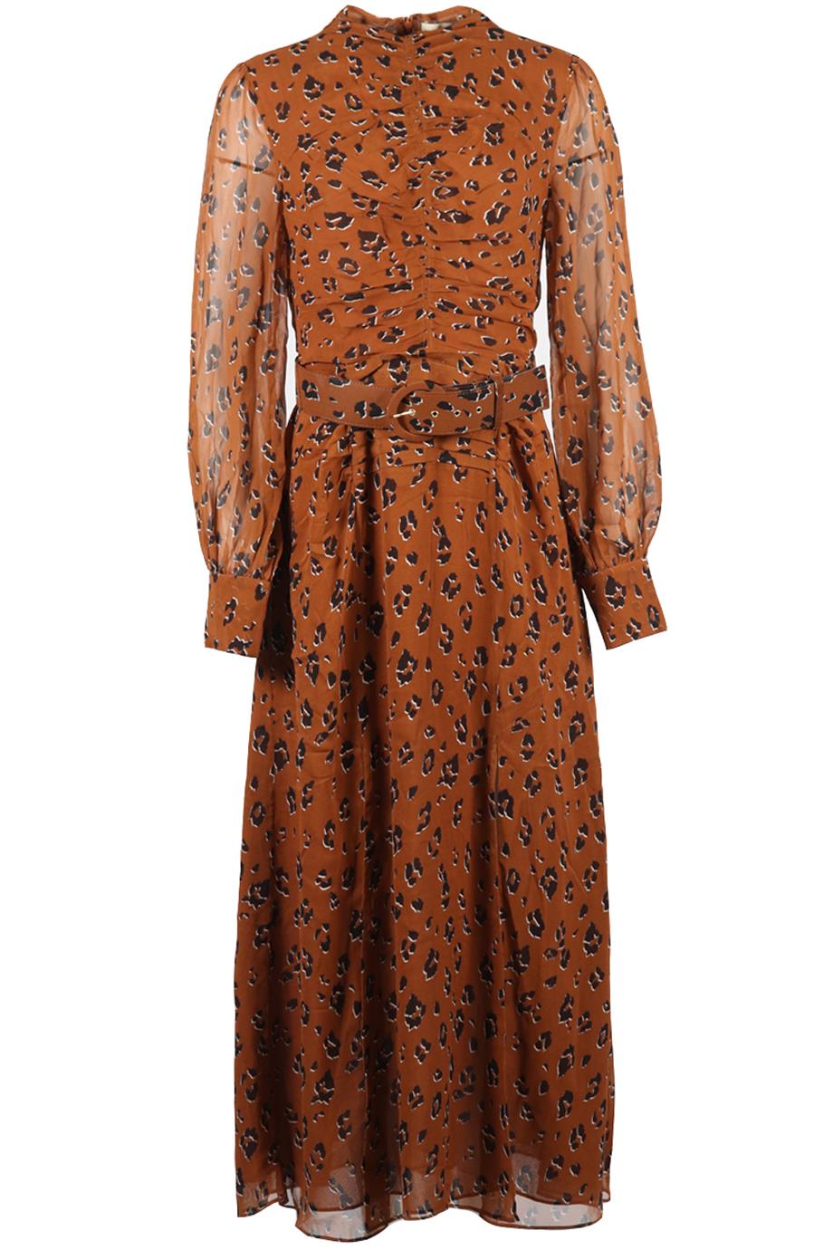 NICHOLAS PRINTED SILK MAXI DRESS UK 14
