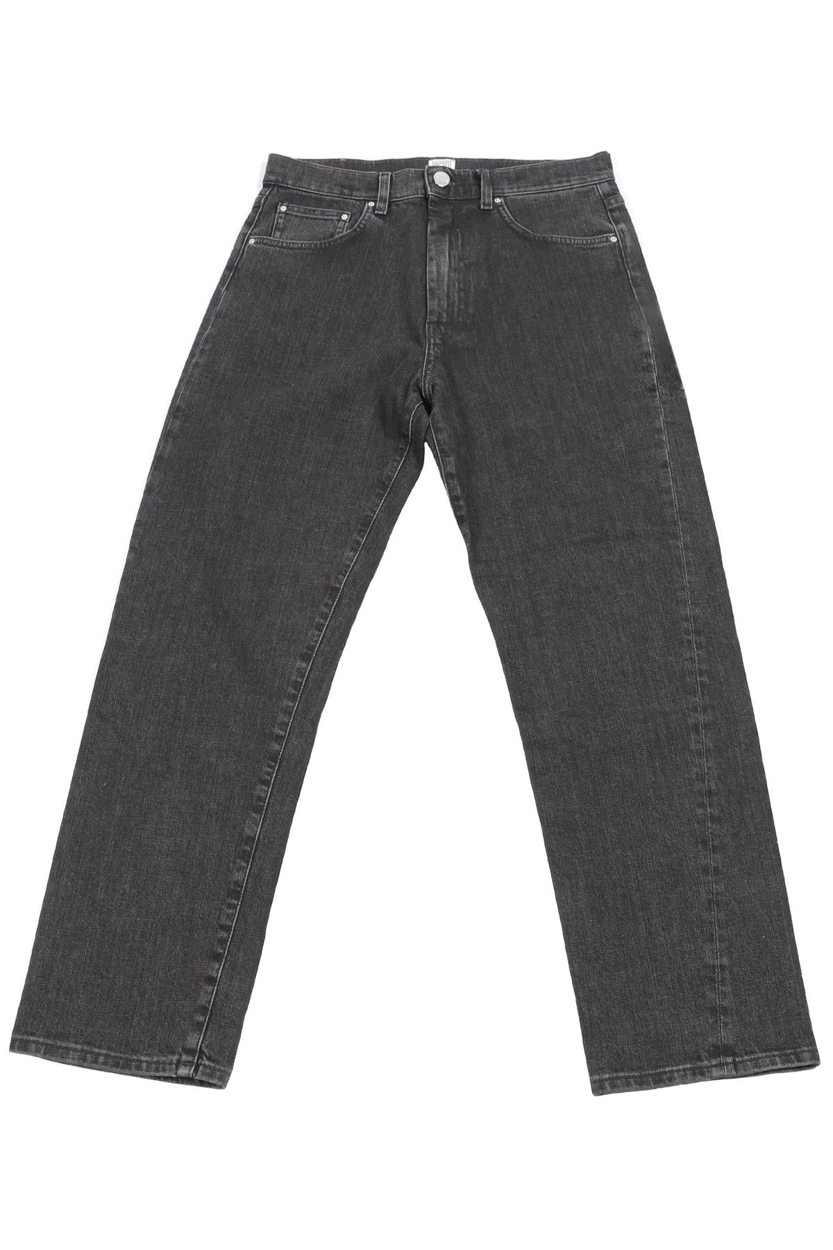 TOTEME GREY HIGH RISE STRAIGHT LEG JEANS W28 UK 10
