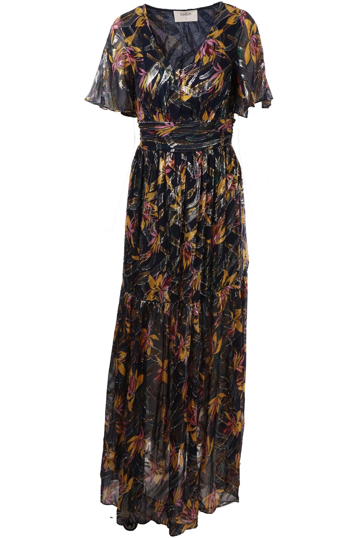 MULTI SILK MAXI DRESS