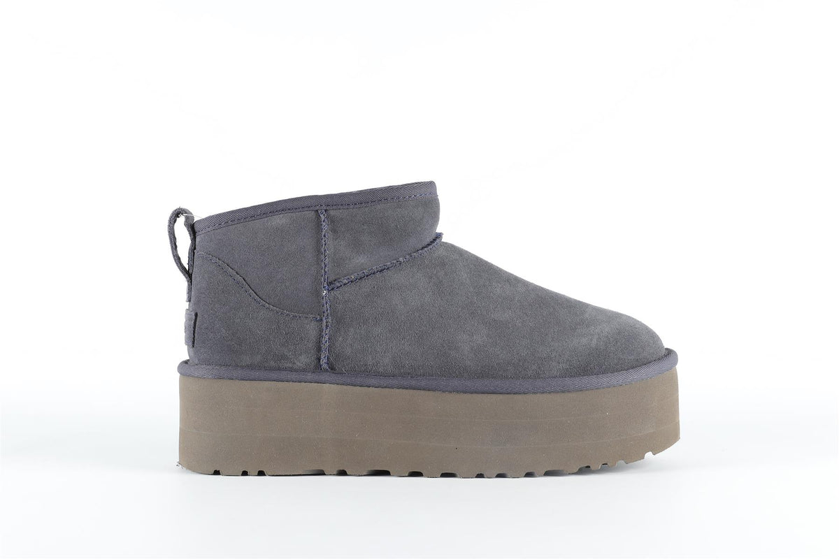 UGG NAVY SUEDE PLATFORM ANKLE BOOTS EU 39 UK 6 US 8