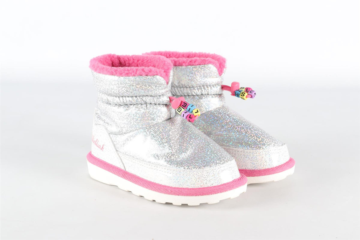 BILLIEBLUSH SILVER KIDS GIRLS BOOTS EU 27 UK 9 US 10