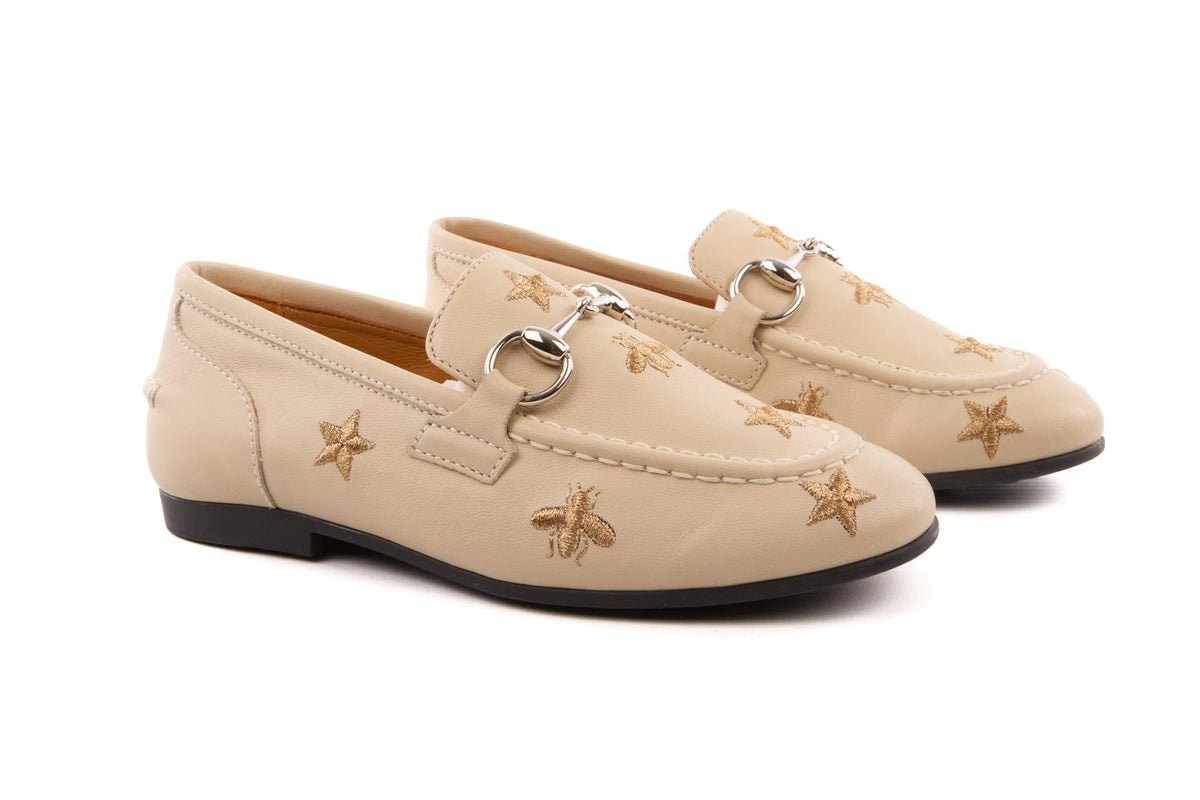 GUCCI BEIGE KIDS BOYS HORSEBIT LOAFERS EU 28 UK 10 US 11