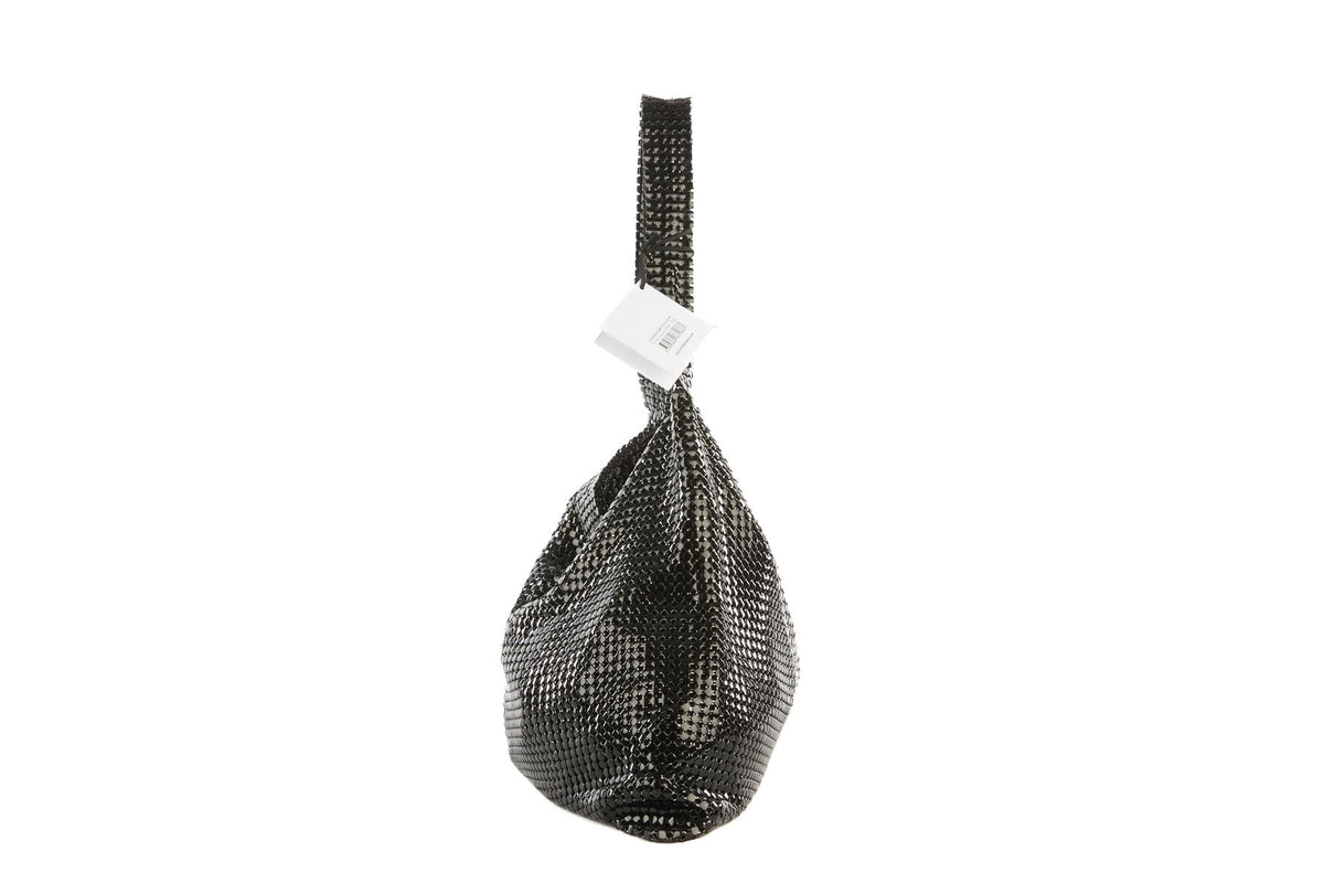 PACO RABANNE BLACK PIXEL CHAINMAIL SHOULDER BAG
