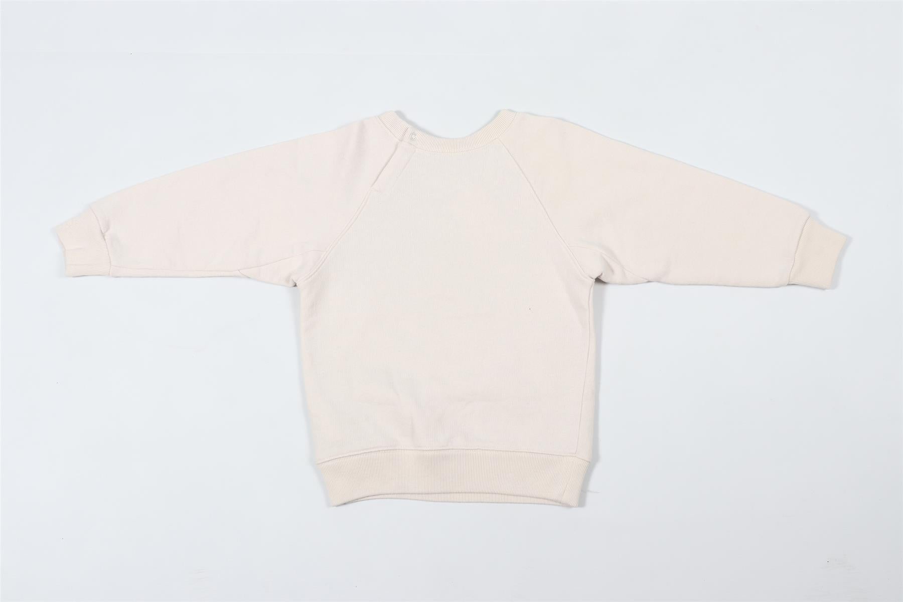 GUCCI ECRU KIDS GIRLS COTTON SWEATSHIRT 24 MONTHS