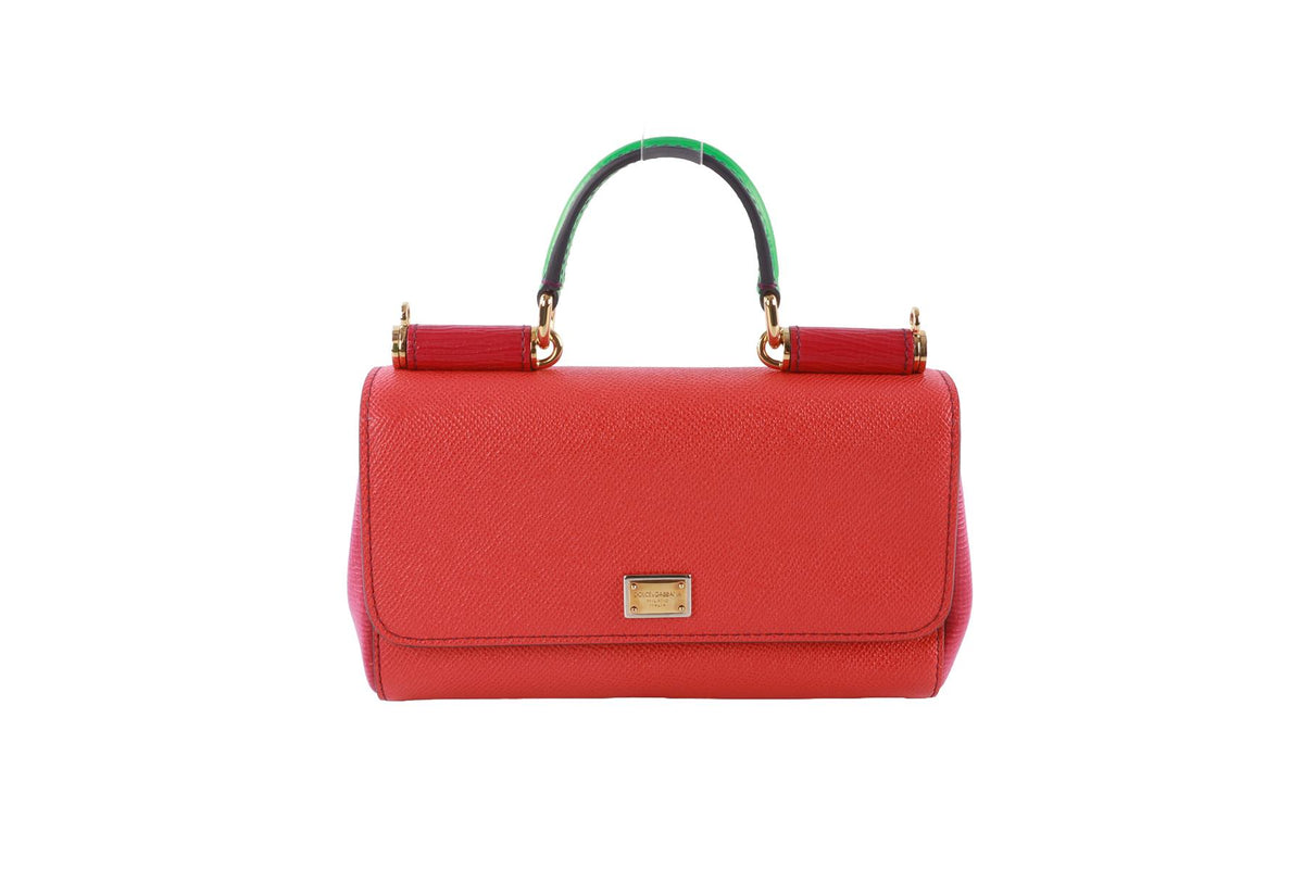 DOLCE & GABBANA MULTI MISS SICILY SMALL LEATHER CROSSBODY BAG