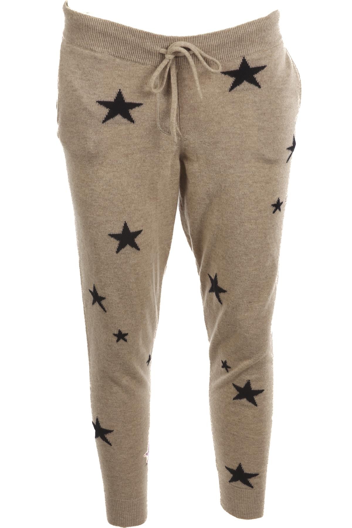 CHINTI & PARKER BEIGE CASHMERE TAPERED PANTS XSMALL