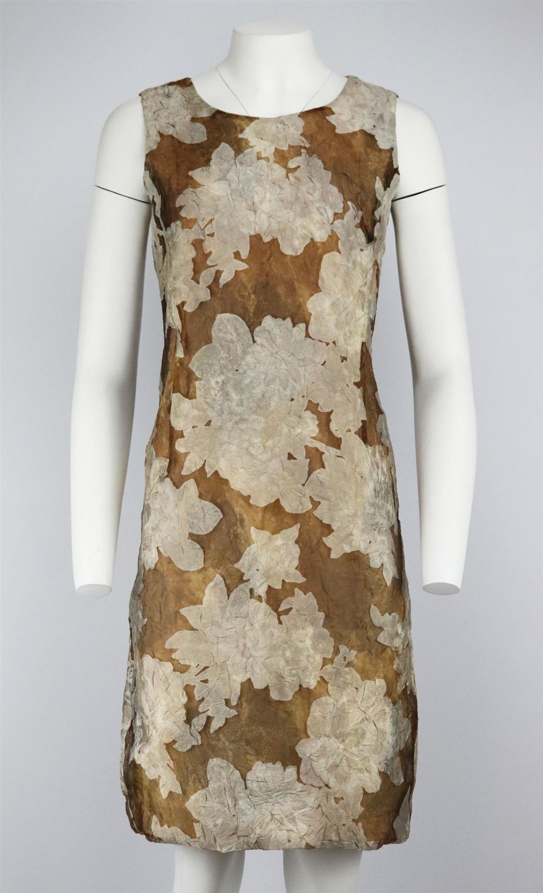 ROLAND KLEIN VINTAGE TEXTURED ORGANZA DRESS UK 12