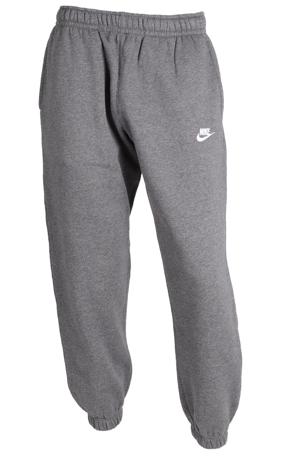 NIKE GREY MEN'S COTTON TRACK PANTS MEDIUM