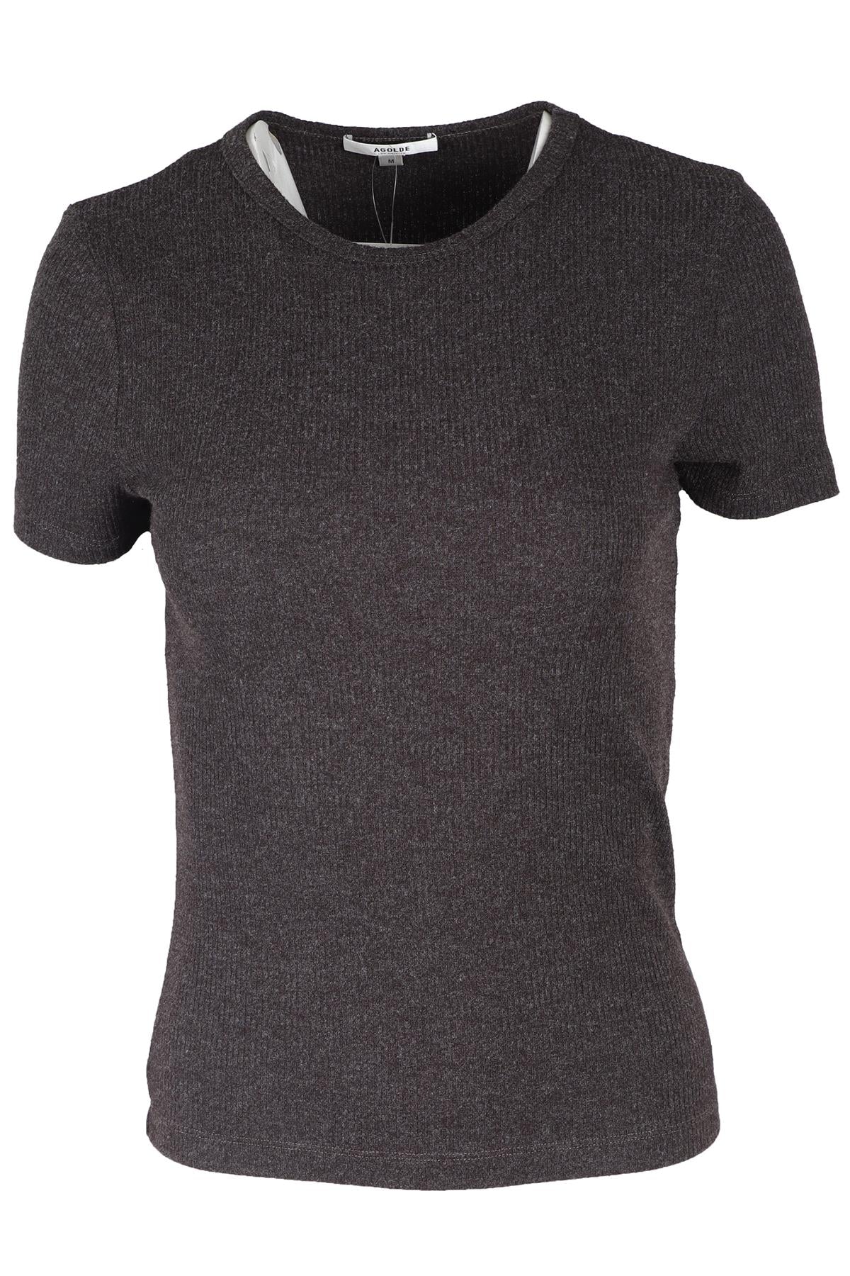 AGOLDE BROWN T-SHIRT MEDIUM