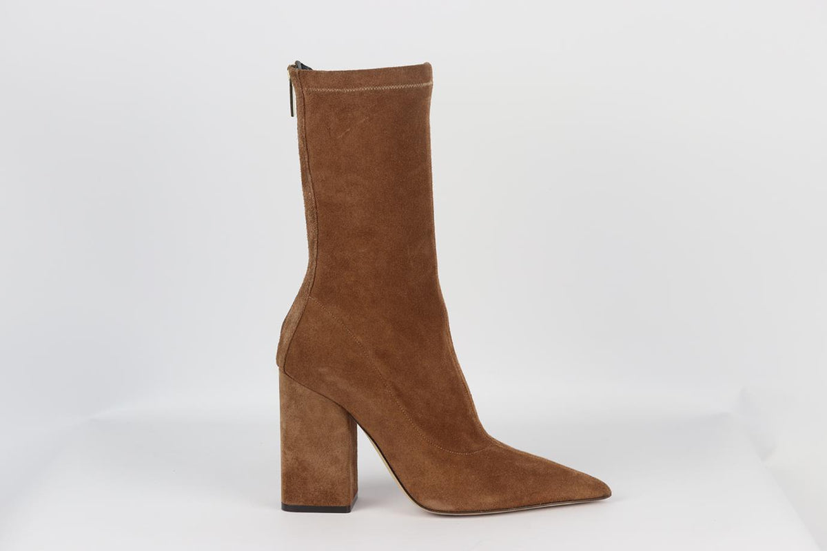 PARIS TEXAS STRETCH SUEDE ANKLE BOOTS EU 38.5 UK 5.5 US 8.5