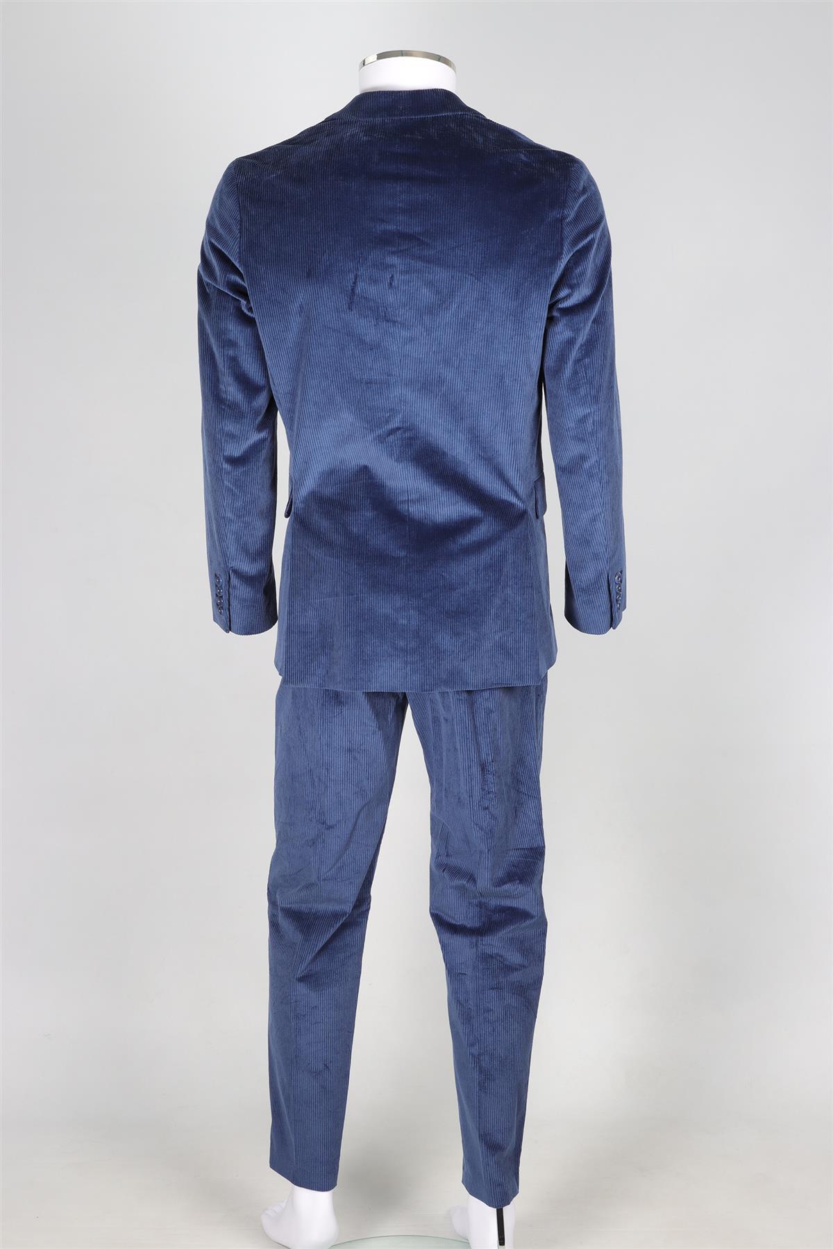 PAUL SMITH NAVY MEN'S CORDUROY TWO PIECE SUIT UK/US CHEST 36/W30