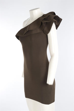 VALENTINO GREEN KNIT MINI DRESS XSMALL