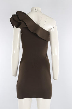 VALENTINO GREEN KNIT MINI DRESS XSMALL