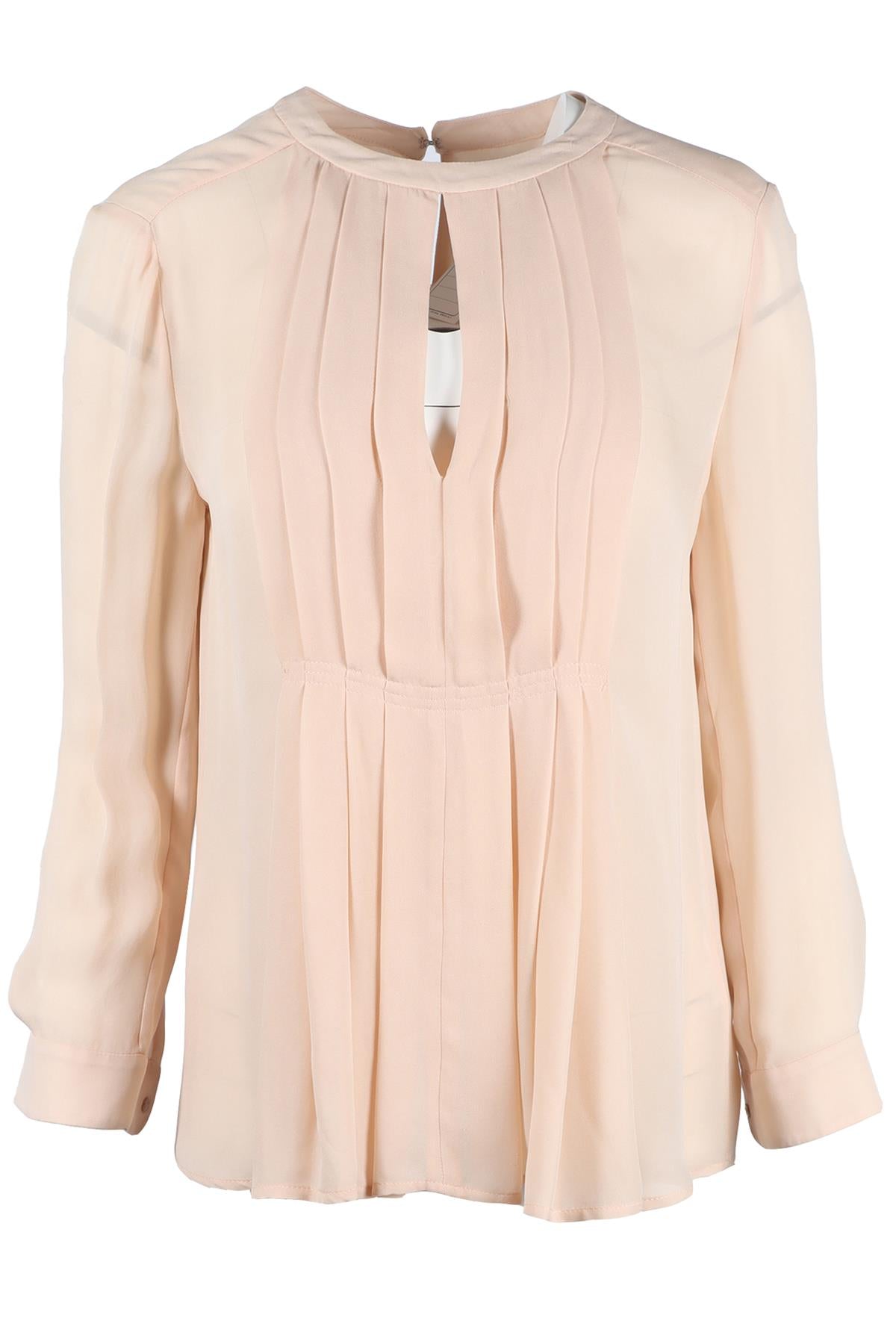 A.L.C. NUDE SILK TOP XSMALL