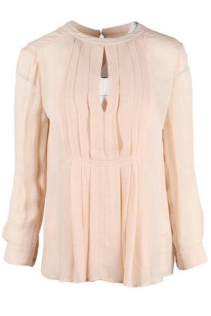 A.L.C. NUDE SILK TOP XSMALL