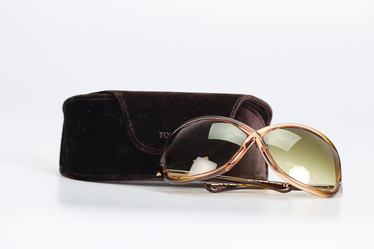 TOM FORD SQUARE FRAME ACETATE SUNGLASSES