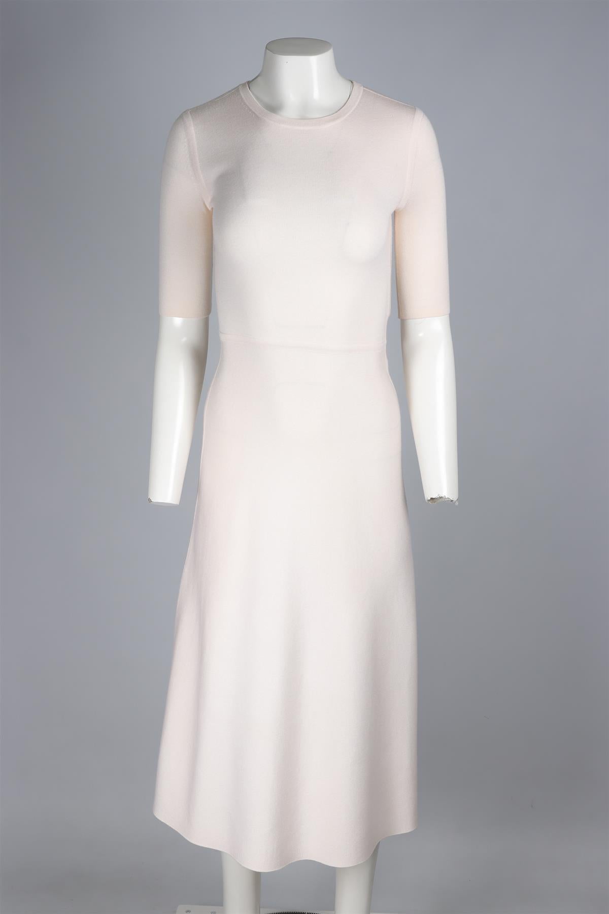 GABRIELA HEARST CREAM WOOL MAXI DRESS XSMALL