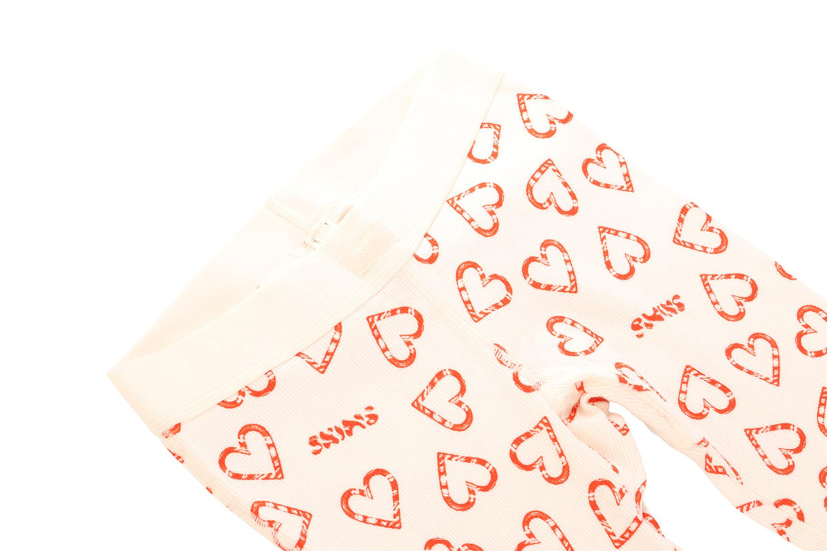 SKIMS CREAM COTTON LEGGINGS XXSMALL