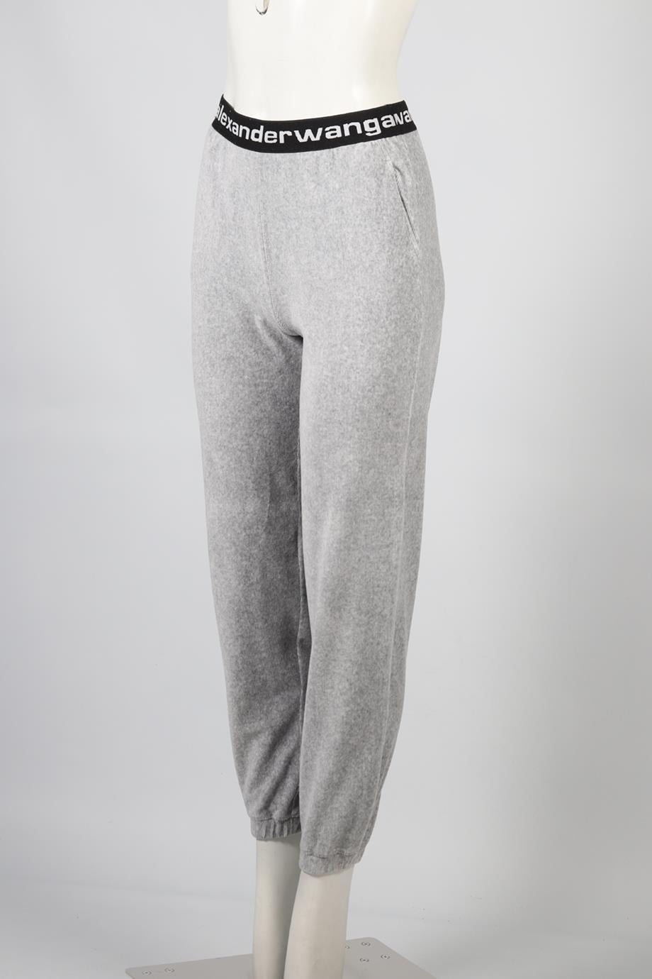 T BY ALEXANDER WANG VELVET TRACK PANTS SMALL
