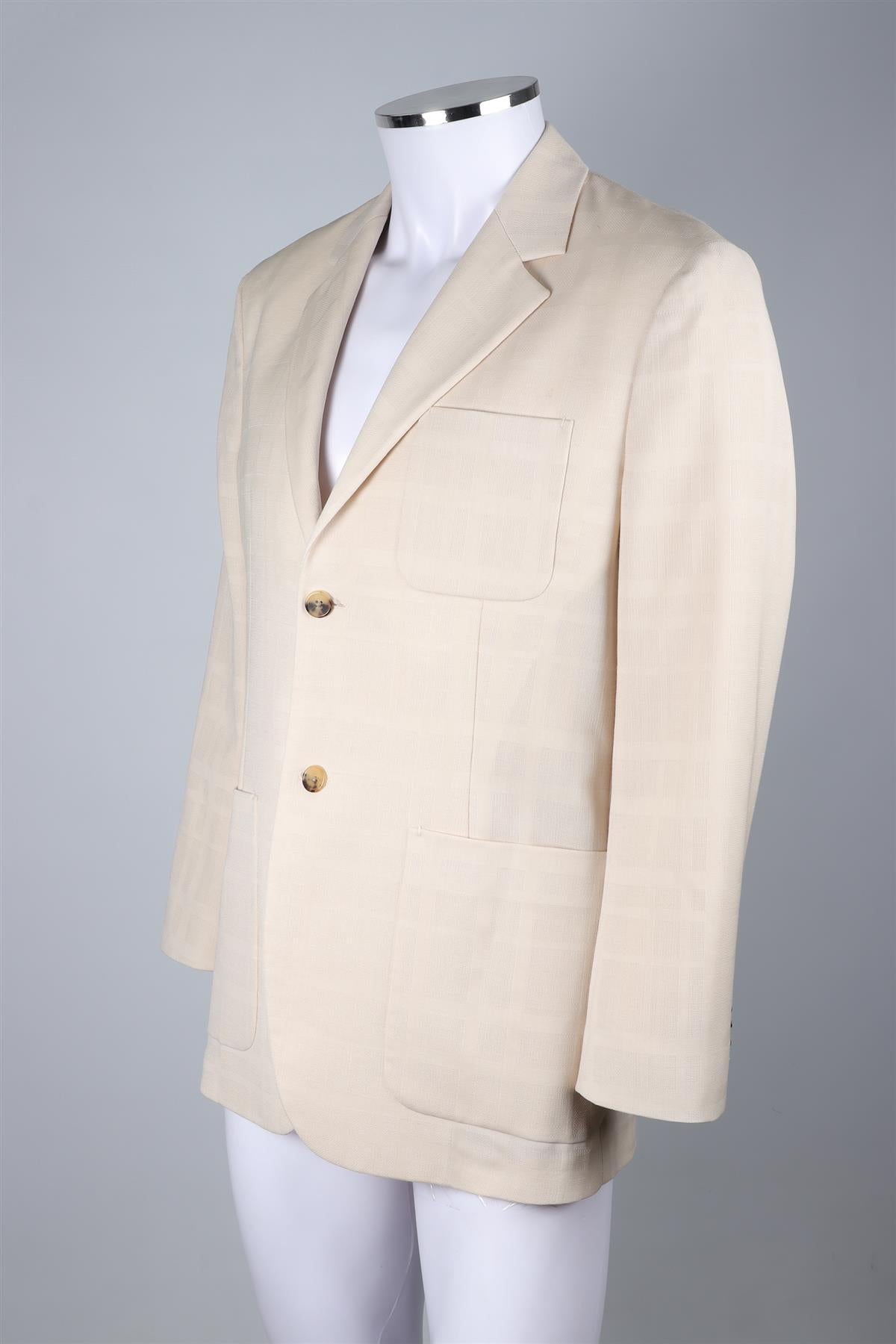 PAUL SMITH CREAM MEN'S WOOL BLAZER UK/US CHEST 38