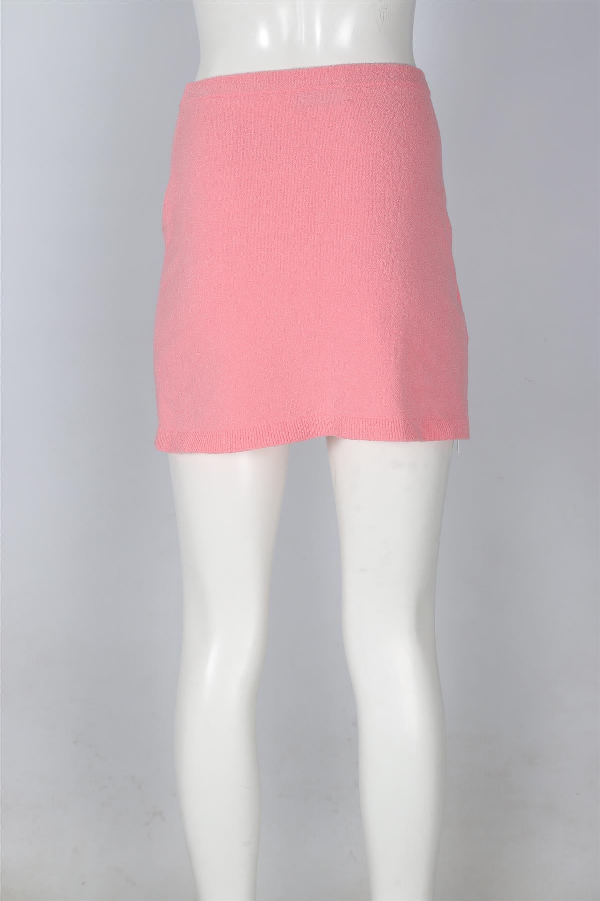 MIU MIU PINK COTTON MINI SKIRT MEDIUM